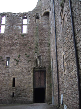 Courtyard and entrance to Mary's apartments