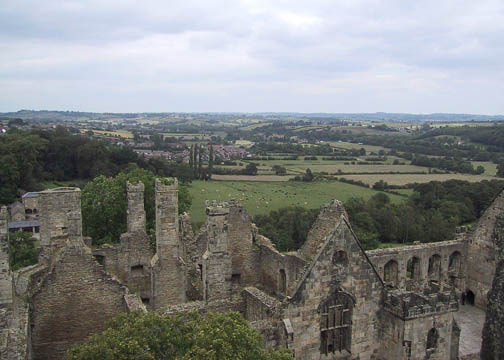 Overlooking Wingfield Manor from the High Tower