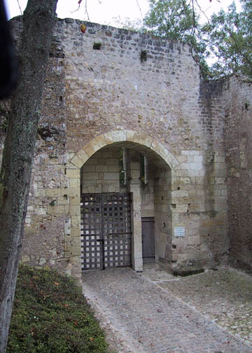 Original entrance to the castle