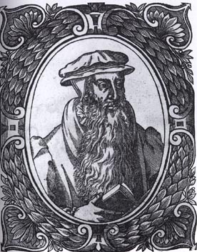 Only surviving portrait of John Knox, a woodcut by Theodore Beza
(Scottish National Portrait Gallery)