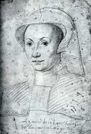 Mary of Guise, "La M�re de La Royne d'Ecosse". @ owner, Biblioth�que Nationale, Paris.