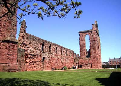 The church from the other side of the wall