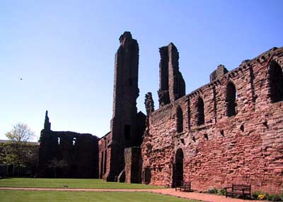Looking towards the south side to the covered cloister