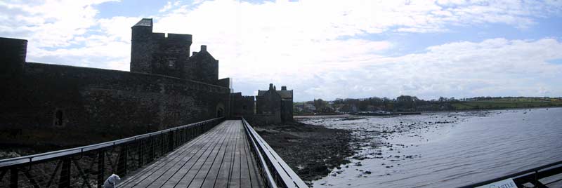 Looking back toward the castle from the pier