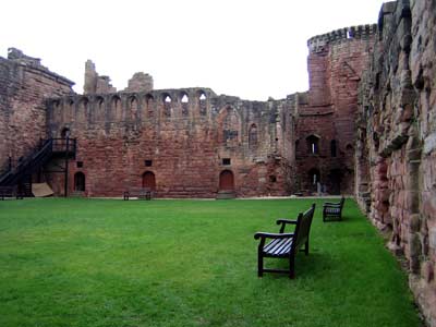 Courtyard with view over the Chapel