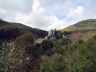 Campbell Castle from the path