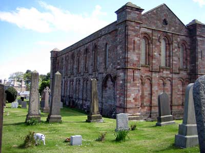 The north wall belongs to the original priory