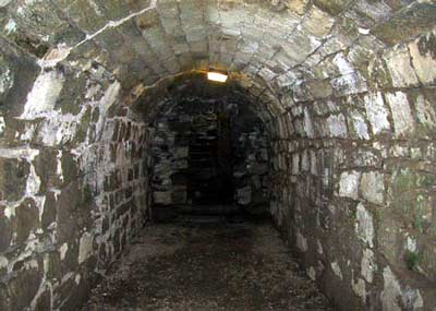 Caponier, with gun holes in the walls