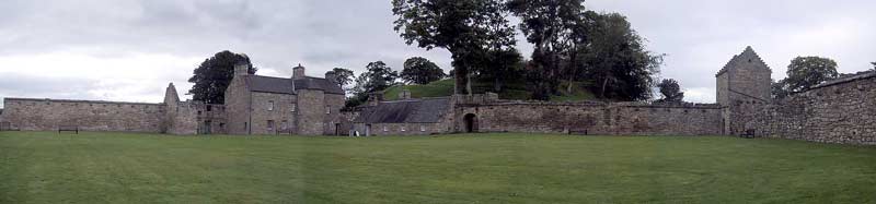 Craignethan's outer courtyard
