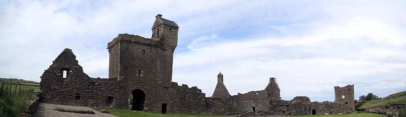 Crossraguel Abbey seen from the other side of the former main entrance