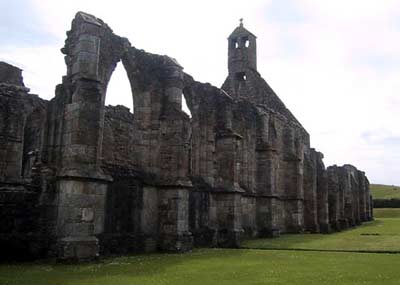 Exterior wall of the church