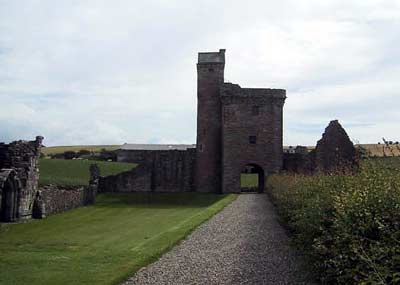 Approaching the former entrance of the abbey