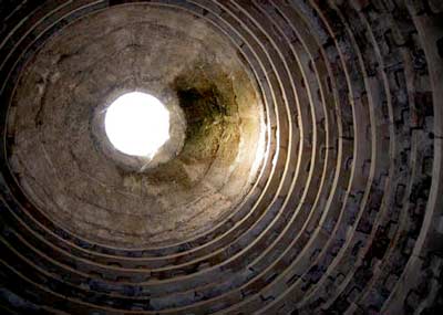 The inside of the dovecot