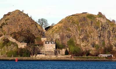 Dumbarton Rock with its twin peaks