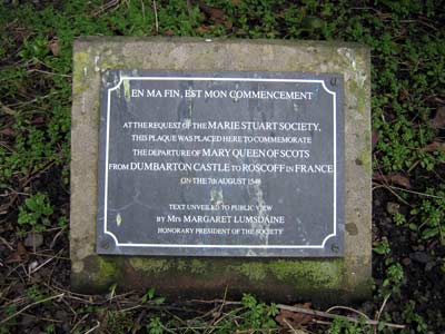 Commemorative Plaque in the garden