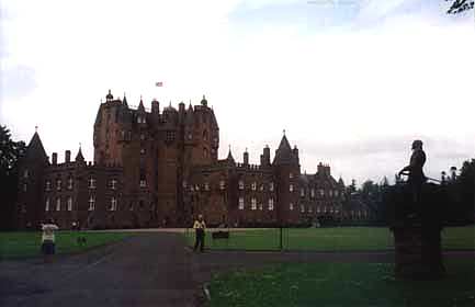 Glamis Castle's front view