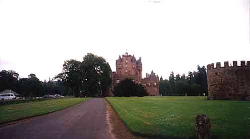 Glamis Castle side view