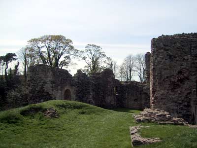 Inside Hailes Castle