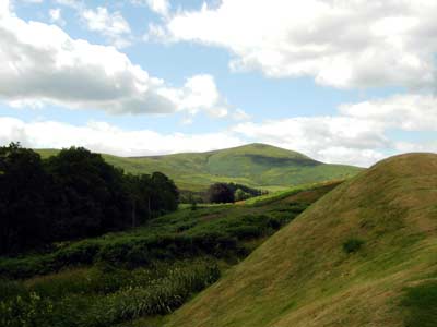 Surrounding countryside and remaining earthworks
