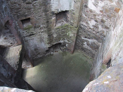 View of the pentagonal shape of the inside rooms