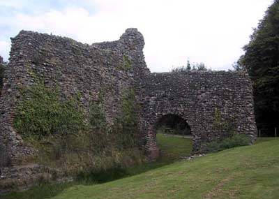 Remains of the inner moat and tower