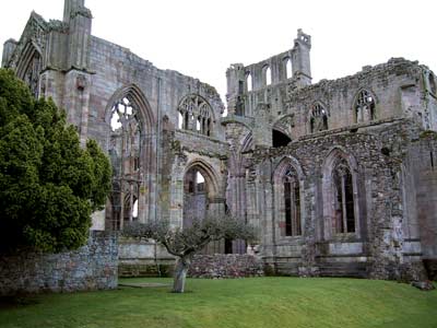 Outside view of the north transept of the church