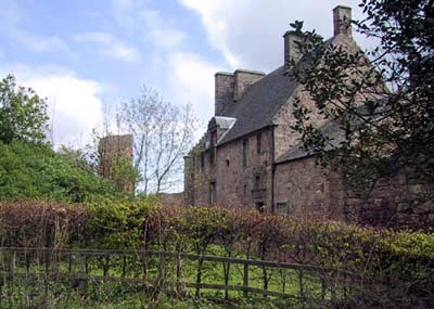 View of the kitchen block from the west side of the castle