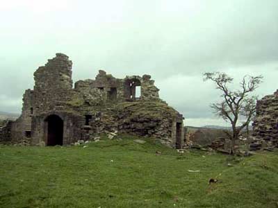 View of the inside of the castle